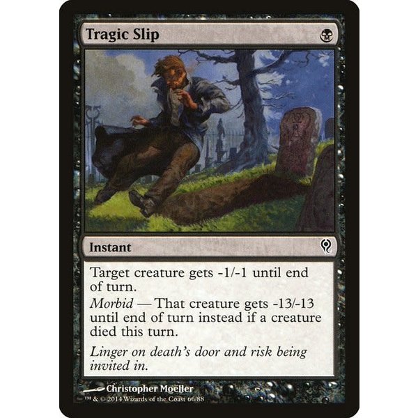 Magic: The Gathering Tragic Slip (066) Moderately Played