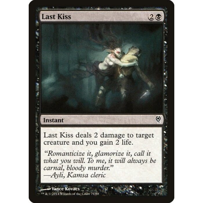 Magic: The Gathering Last Kiss (071) Moderately Played