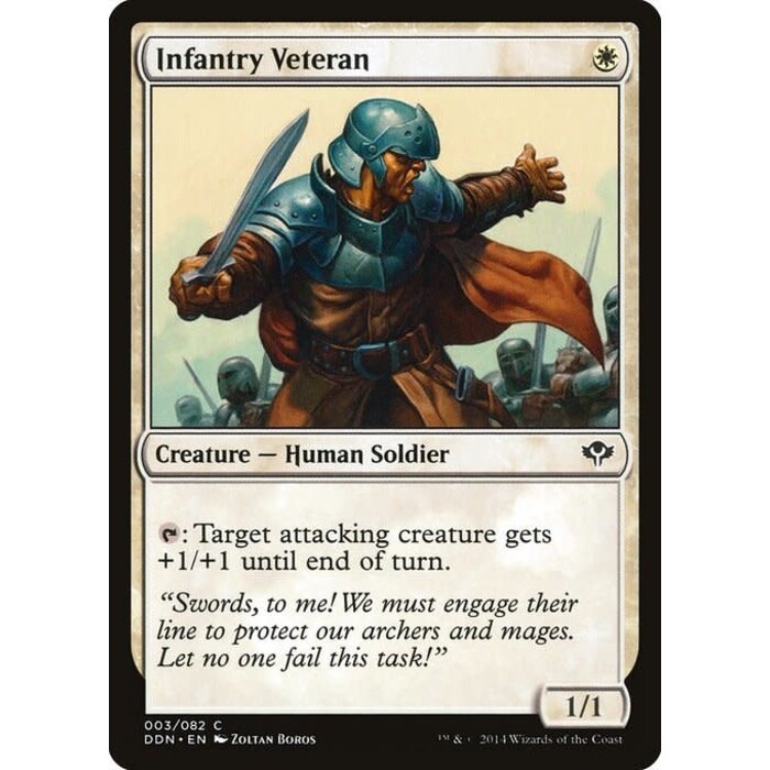 Magic: The Gathering Infantry Veteran (003) Lightly Played