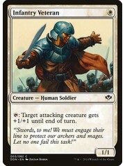 Magic: The Gathering Infantry Veteran (003) Moderately Played