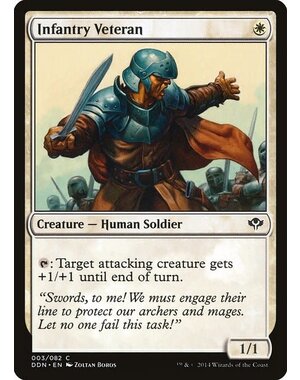 Magic: The Gathering Infantry Veteran (003) Moderately Played