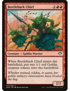 Magic: The Gathering Beetleback Chief (014) Moderately Played