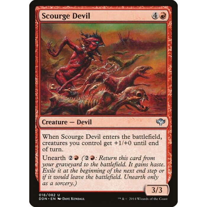 Magic: The Gathering Scourge Devil (018) Lightly Played