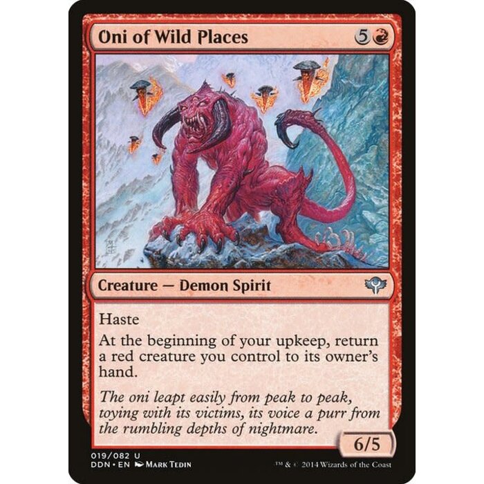 Magic: The Gathering Oni of Wild Places (019) Moderately Played