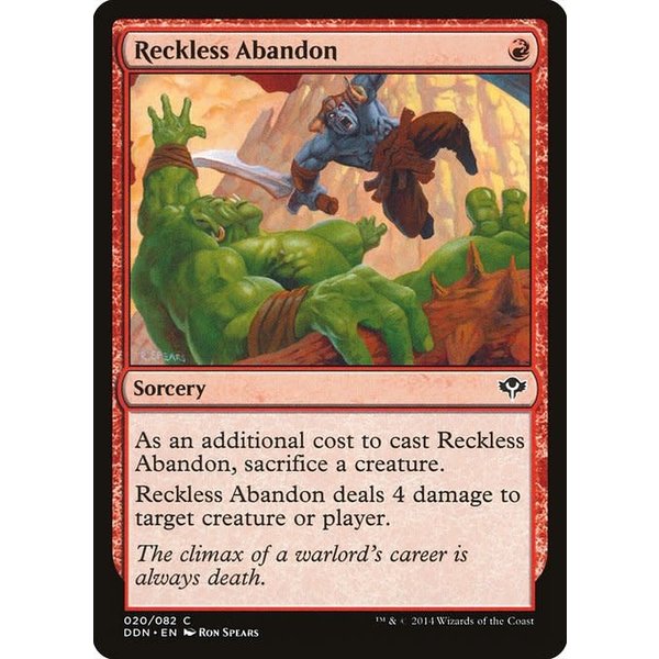 Magic: The Gathering Reckless Abandon (020) Moderately Played