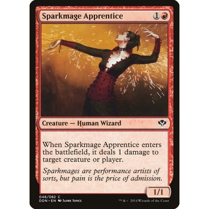 Magic: The Gathering Sparkmage Apprentice (048) Lightly Played