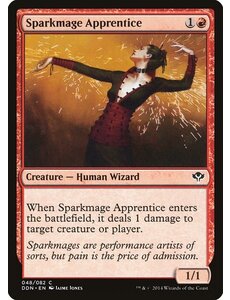 Magic: The Gathering Sparkmage Apprentice (048) Moderately Played