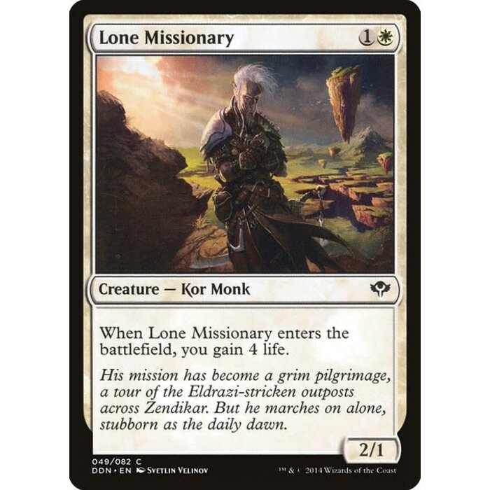 Magic: The Gathering Lone Missionary (049) Lightly Played
