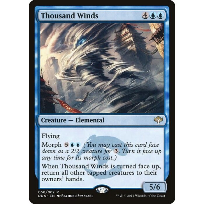 Magic: The Gathering Thousand Winds (058) Heavily Played