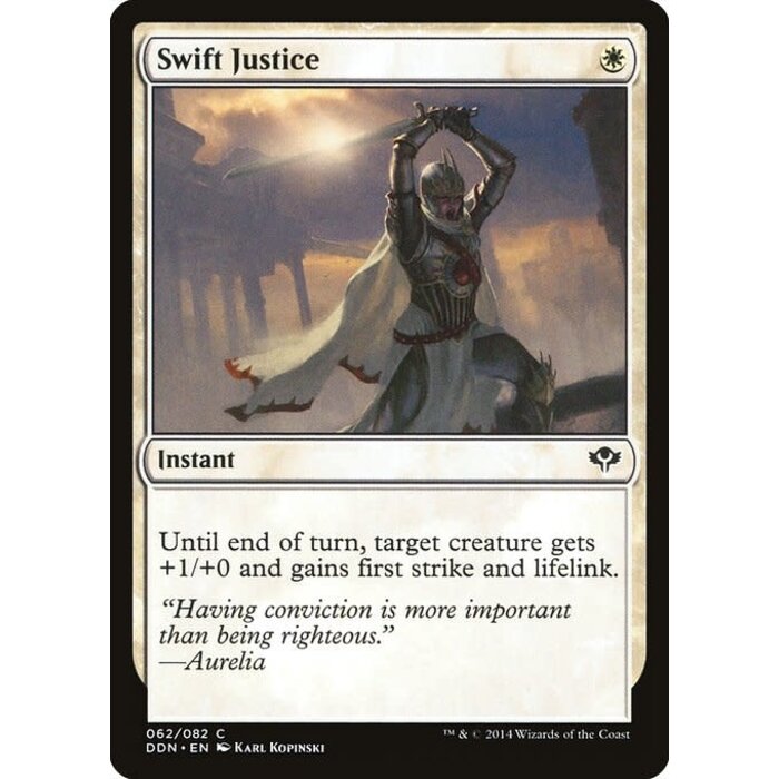 Magic: The Gathering Swift Justice (062) Lightly Played