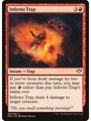 Magic: The Gathering Inferno Trap (067) Moderately Played
