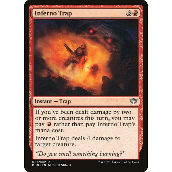 Magic: The Gathering Inferno Trap (067) Moderately Played