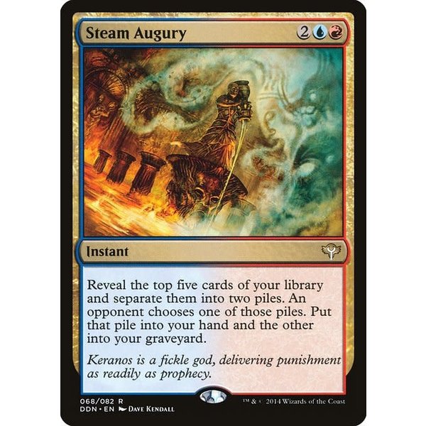 Magic: The Gathering Steam Augury (068) Moderately Played