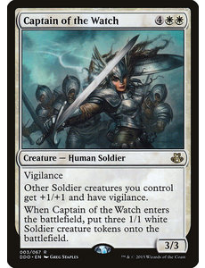 Magic: The Gathering Captain of the Watch (003) Moderately Played