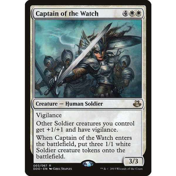 Magic: The Gathering Captain of the Watch (003) Moderately Played