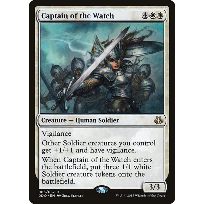Magic: The Gathering Captain of the Watch (003) Moderately Played