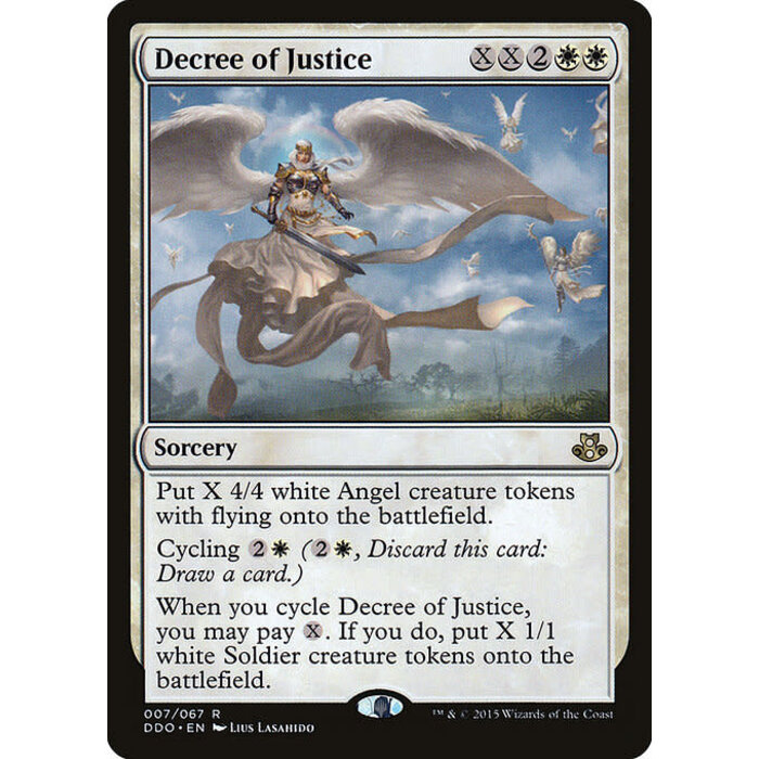 Magic: The Gathering Decree of Justice (007) Moderately Played
