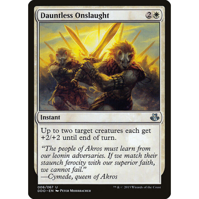 Magic: The Gathering Dauntless Onslaught (006) Moderately Played