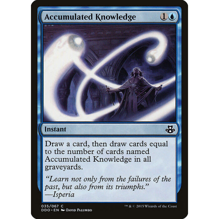 Magic: The Gathering Accumulated Knowledge (035) Moderately Played
