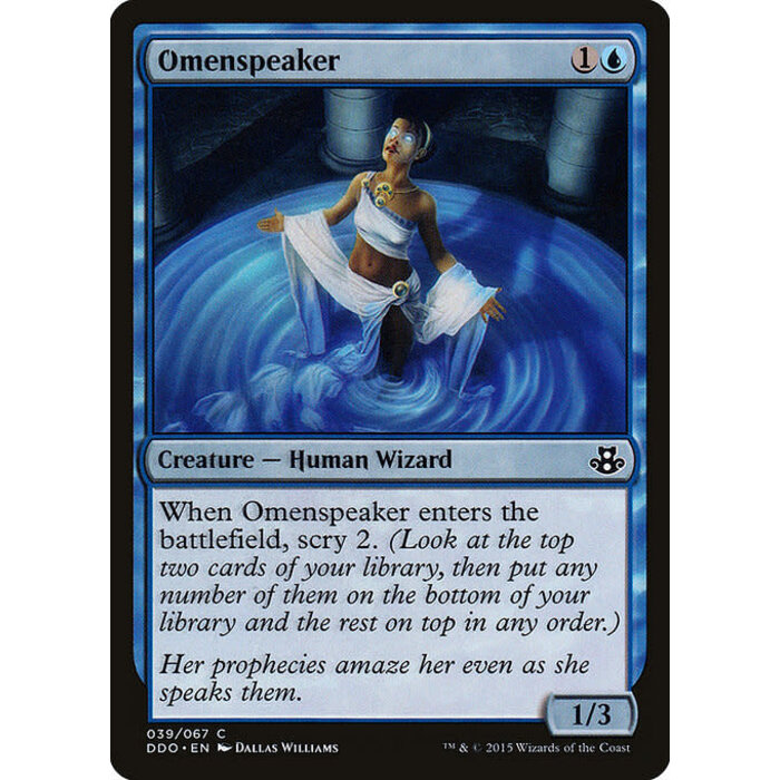 Magic: The Gathering Omenspeaker (039) Moderately Played