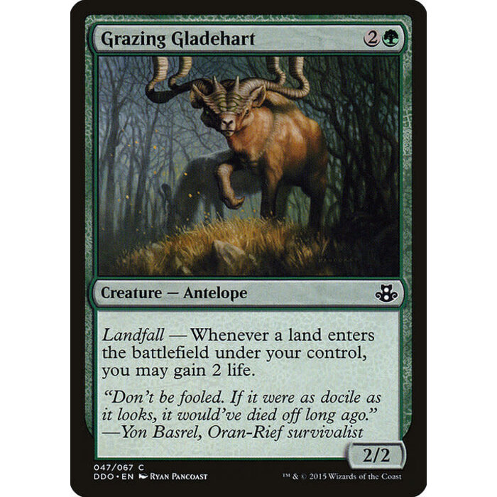 Magic: The Gathering Grazing Gladehart (047) Moderately Played
