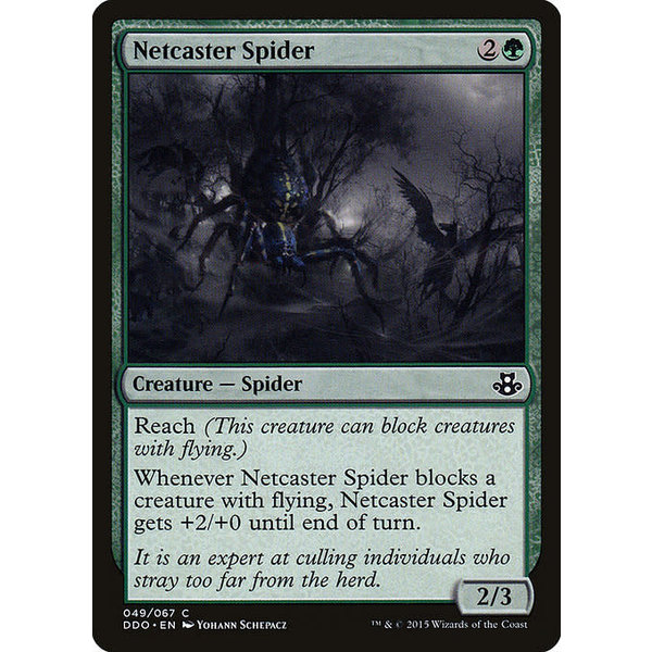 Magic: The Gathering Netcaster Spider (049) Moderately Played