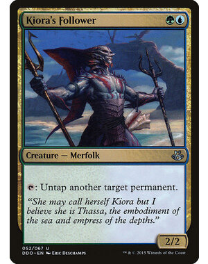 Magic: The Gathering Kiora's Follower (052) Moderately Played