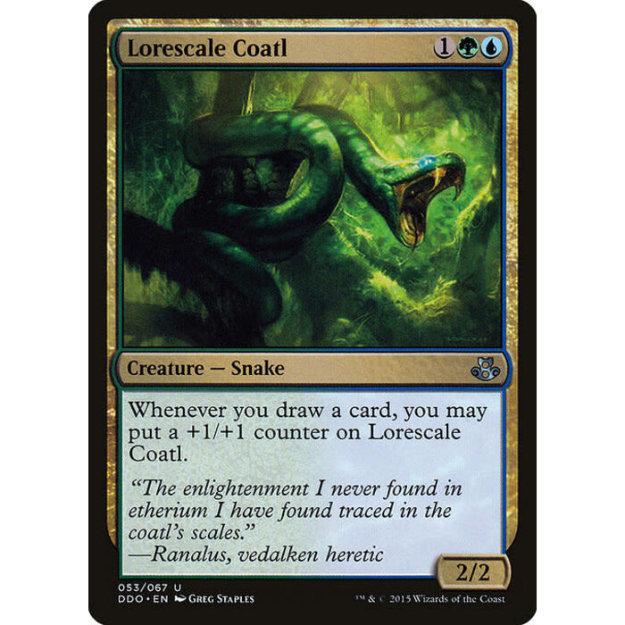 Magic: The Gathering Lorescale Coatl (053) Moderately Played
