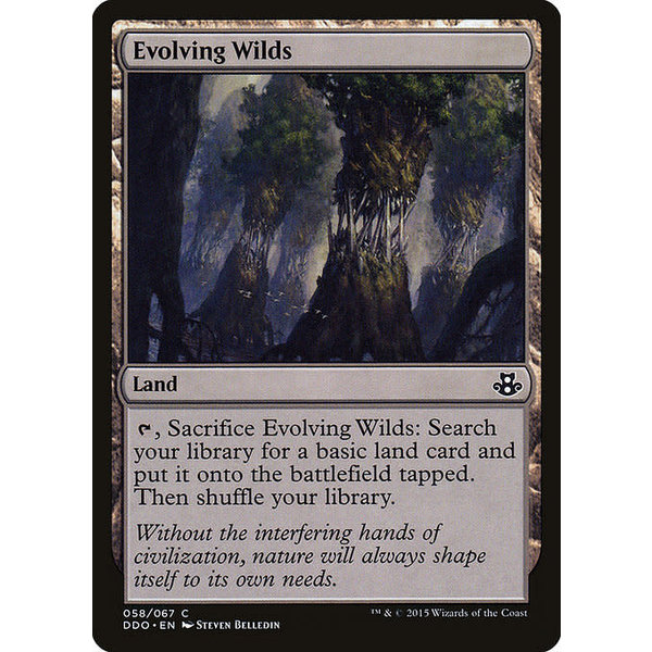 Magic: The Gathering Evolving Wilds (058) Moderately Played