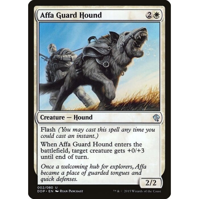 Magic: The Gathering Affa Guard Hound (002) Moderately Played