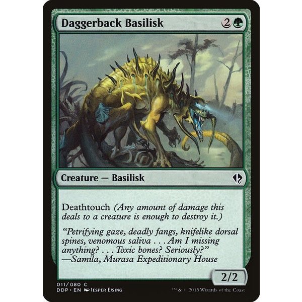 Magic: The Gathering Daggerback Basilisk (011) Moderately Played