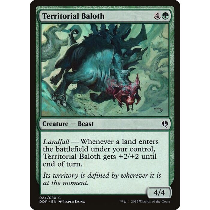 Magic: The Gathering Territorial Baloth (024) Moderately Played