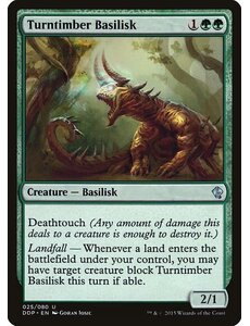Magic: The Gathering Turntimber Basilisk (025) Moderately Played
