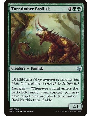 Magic: The Gathering Turntimber Basilisk (025) Moderately Played
