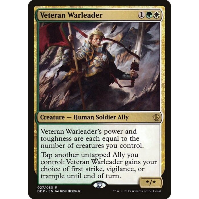 Magic: The Gathering Veteran Warleader (027) Moderately Played