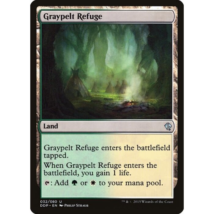 Magic: The Gathering Graypelt Refuge (032) Moderately Played