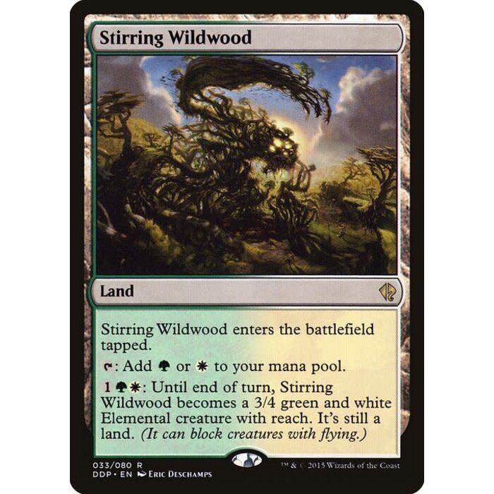 Magic: The Gathering Stirring Wildwood (033) Lightly Played