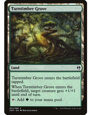 Magic: The Gathering Turntimber Grove (034) Lightly Played