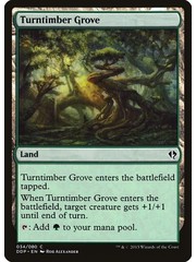 Magic: The Gathering Turntimber Grove (034) Moderately Played