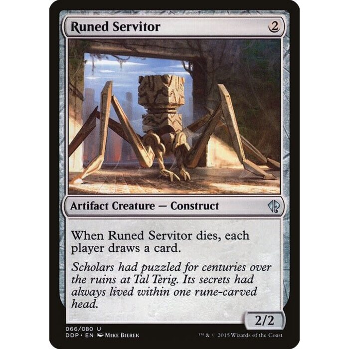 Magic: The Gathering Runed Servitor (066) Moderately Played