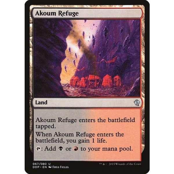Magic: The Gathering Akoum Refuge (067) Moderately Played
