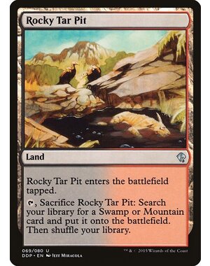 Magic: The Gathering Rocky Tar Pit (069) Moderately Played