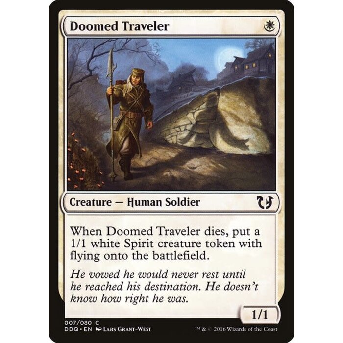 Magic: The Gathering Doomed Traveler (007) Moderately Played