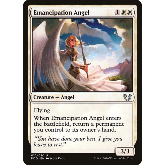 Magic: The Gathering Emancipation Angel (010) Moderately Played