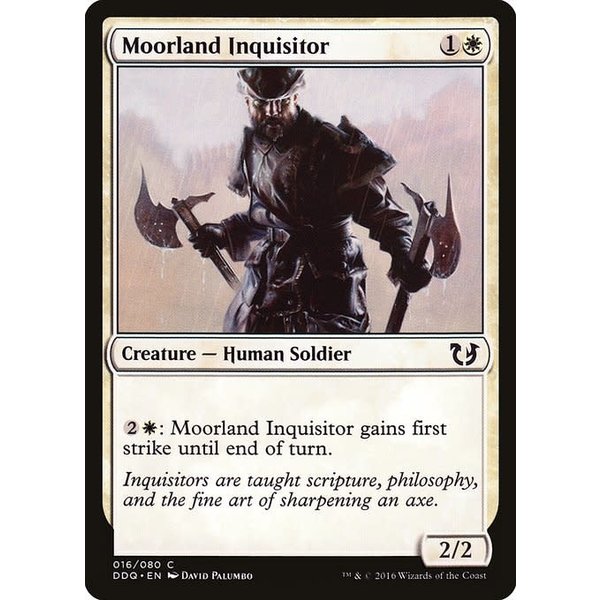 Magic: The Gathering Moorland Inquisitor (016) Moderately Played