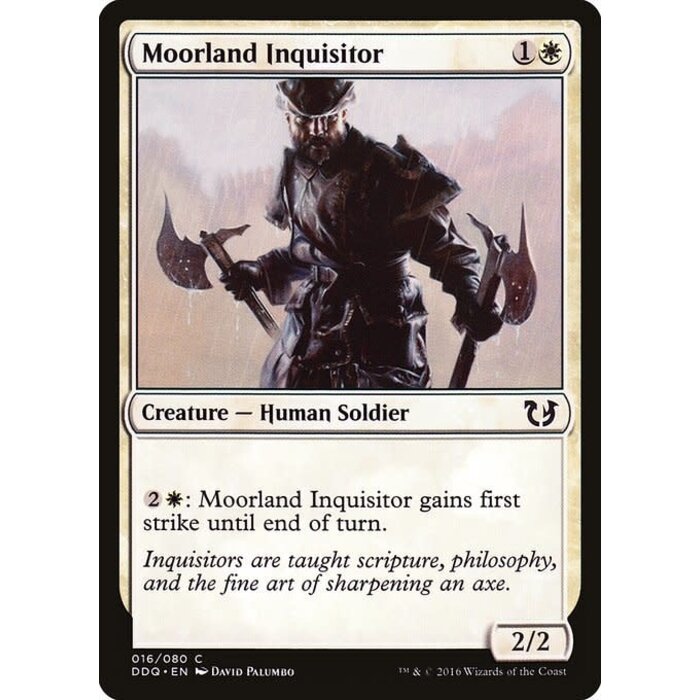 Magic: The Gathering Moorland Inquisitor (016) Moderately Played