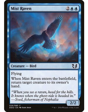 Magic: The Gathering Mist Raven (026) Moderately Played