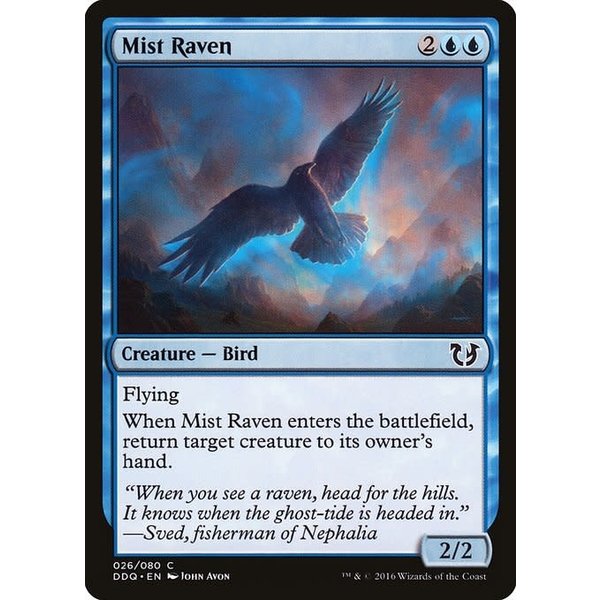 Magic: The Gathering Mist Raven (026) Moderately Played