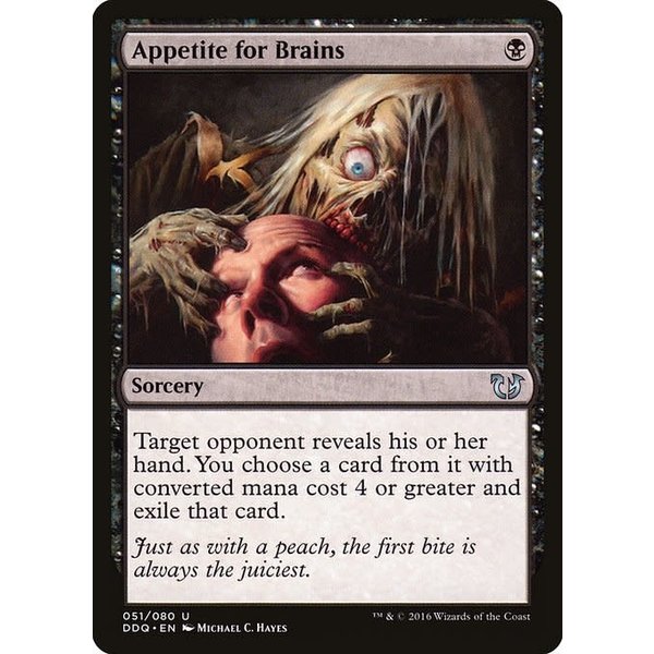 Magic: The Gathering Appetite for Brains (051) Lightly Played