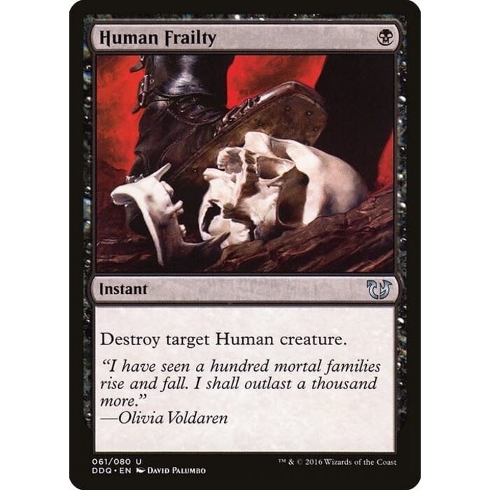 Magic: The Gathering Human Frailty (061) Lightly Played
